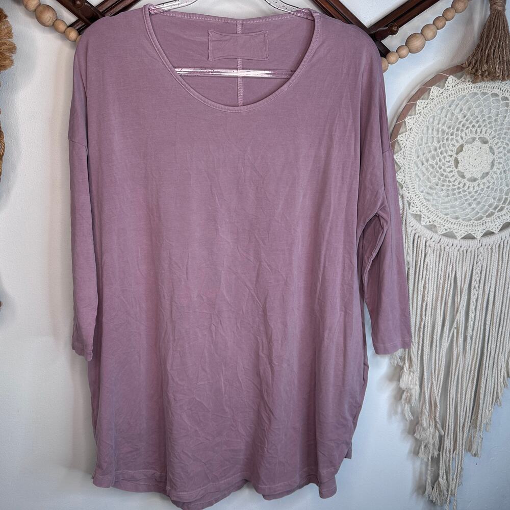 Rock Cotton Long Sleeve Rounded Tunic